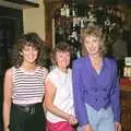 Rachel, Wendy Bedford and Kate, Stuston Sewerage and Kate's Printec Birthday, Scole Inn, Norfolk and Suffolk - 2nd August 1990