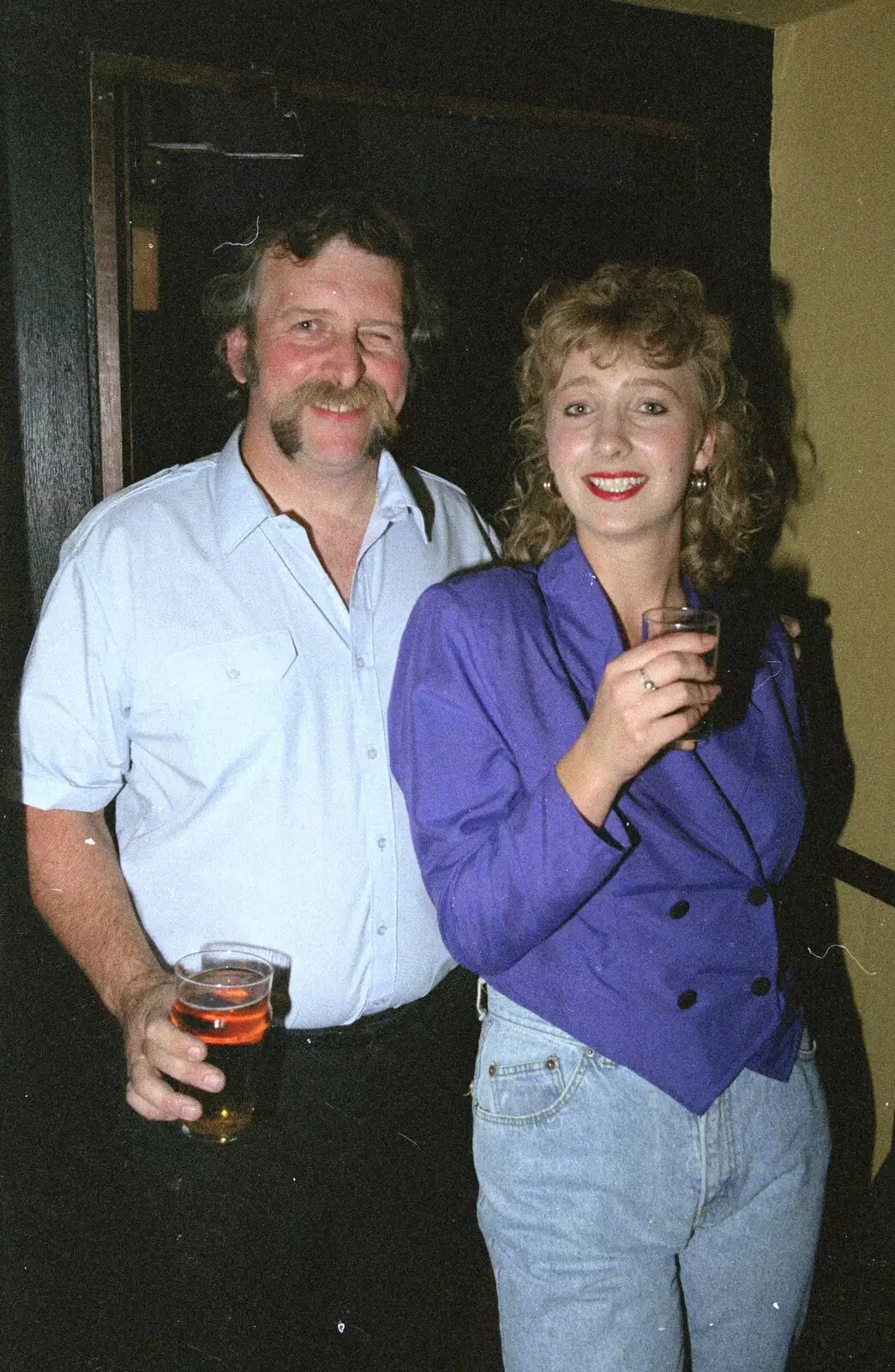 Rod Todd and Kate, from Stuston Sewerage and Kate's Printec Birthday, Scole Inn, Norfolk and Suffolk - 2nd August 1990