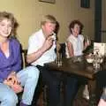 Alan's got a fag on, Stuston Sewerage and Kate's Printec Birthday, Scole Inn, Norfolk and Suffolk - 2nd August 1990