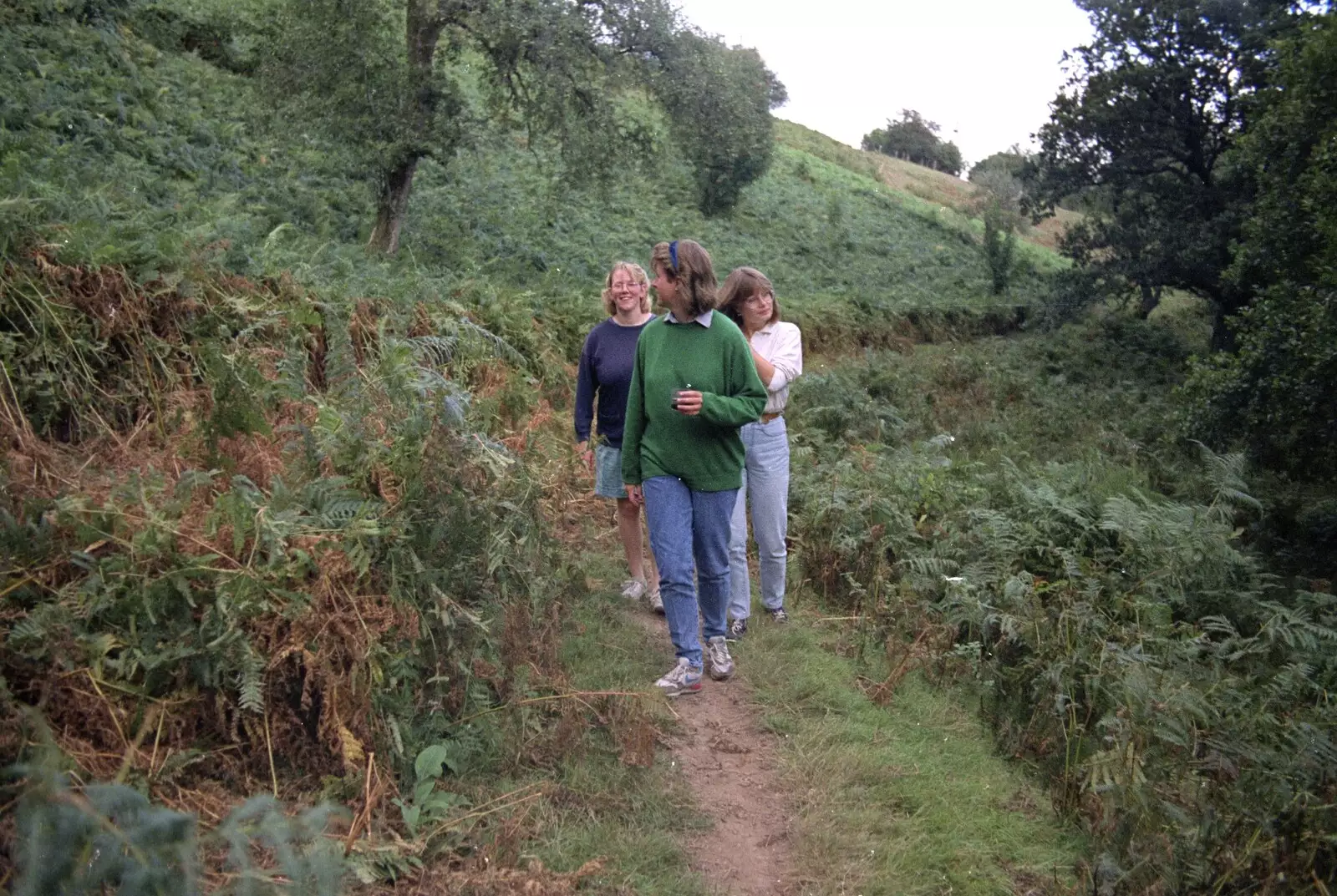 Roaming around through the bracken, from Liz's Party, Abergavenny, Monmouthshire, Wales - 4th August 1990