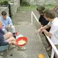 A bowl of chopped apple, Liz's Party, Abergavenny, Monmouthshire, Wales - 4th August 1990