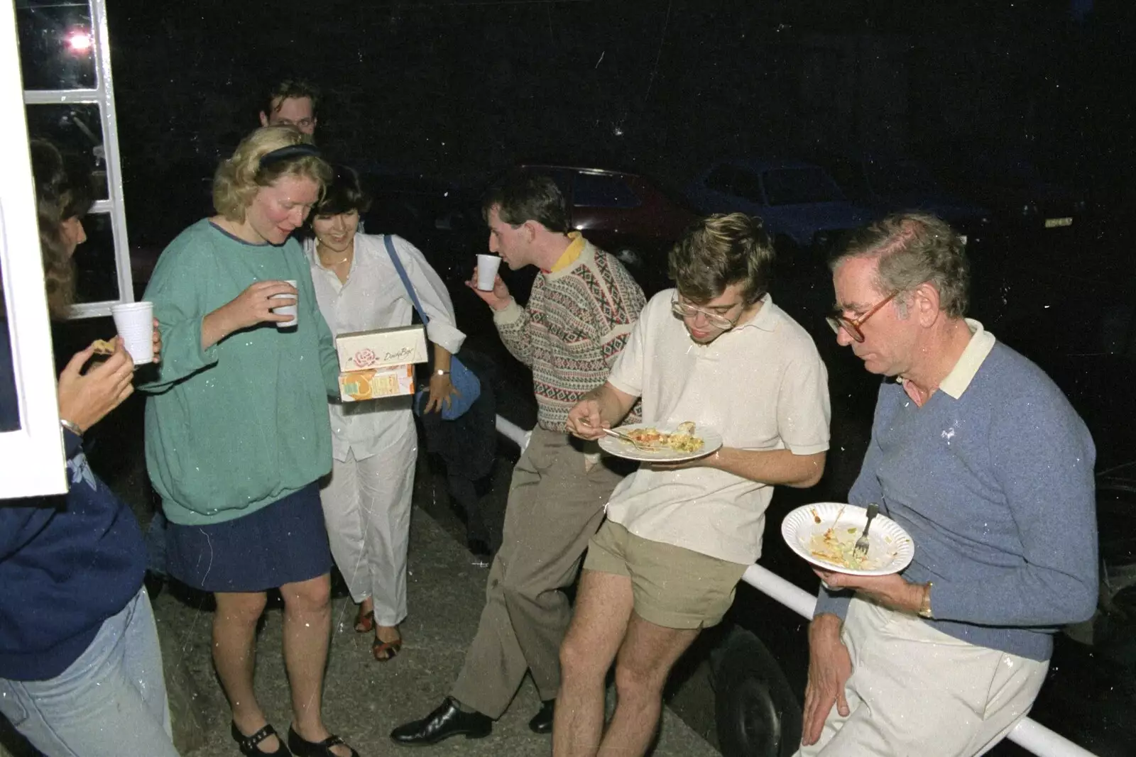 Time for food, from Liz's Party, Abergavenny, Monmouthshire, Wales - 4th August 1990