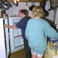 Liz's Party, Abergavenny, Monmouthshire, Wales - 4th August 1990, Hamish raids the fridge