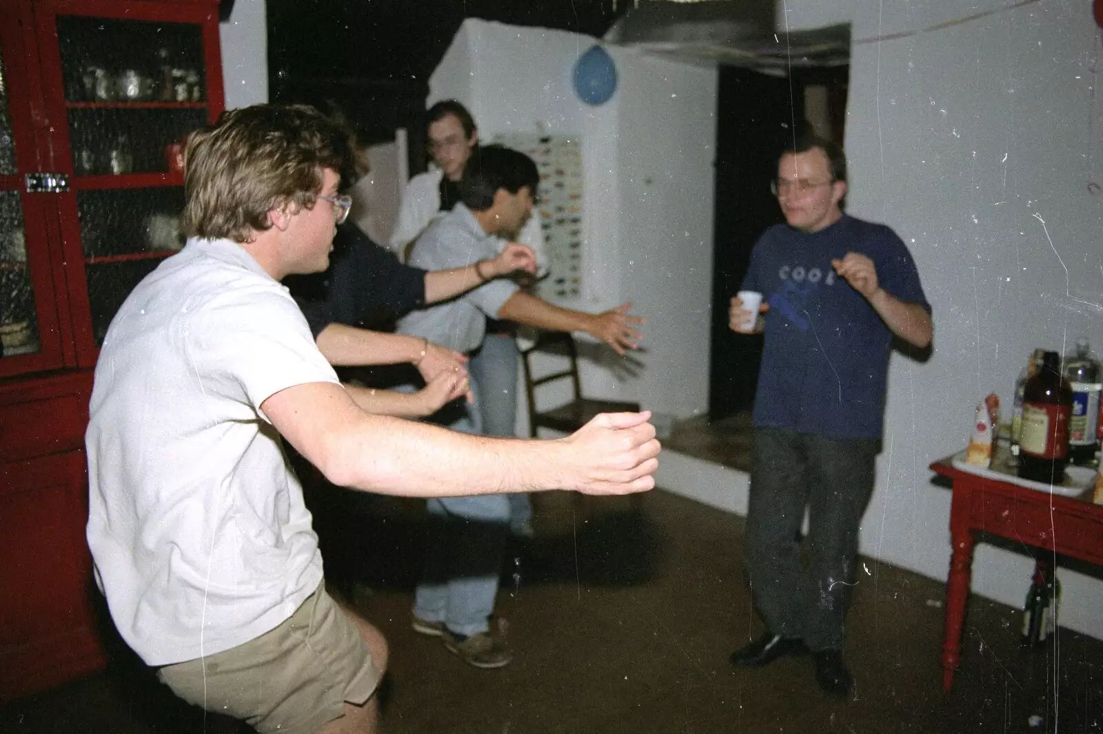 More 'cool' dancing, from Liz's Party, Abergavenny, Monmouthshire, Wales - 4th August 1990