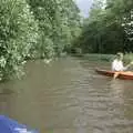 Nosher paddles up a river, A Walk in the Brecon Beacons, Bannau Brycheiniog, Wales - 5th August 1990