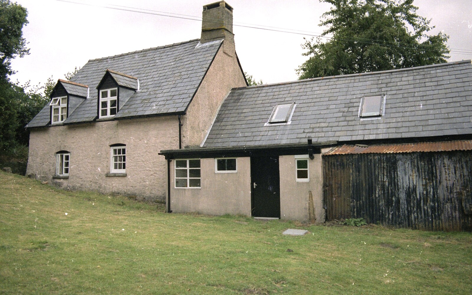 The farmhouse, first thing from A Walk in the Brecon Beacons, Bannau Brycheiniog, Wales - 5th August 1990