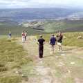 Kayaking, and a Walk in the Brecon Beacons, Abergavenny, Monmouthshire, Wales - 5th August 1990, The view from up the hill