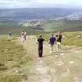 The view from up the hill, A Walk in the Brecon Beacons, Bannau Brycheiniog, Wales - 5th August 1990