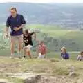 Hamish looks relieved to be getting to the top, A Walk in the Brecon Beacons, Bannau Brycheiniog, Wales - 5th August 1990