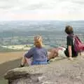 Liz and Phil on Sugarloaf Mountain, A Walk in the Brecon Beacons, Bannau Brycheiniog, Wales - 5th August 1990