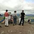 Nigel peers out over the Brecons, A Walk in the Brecon Beacons, Bannau Brycheiniog, Wales - 5th August 1990