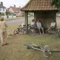 Flaked out in the shelter, A Bike Ride to Redgrave, Suffolk - 11th August 1990