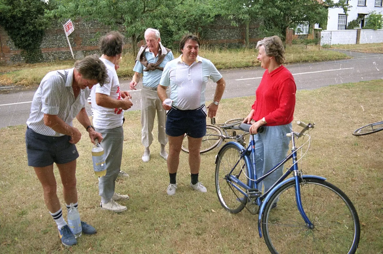 Corky and Linda, from A Bike Ride to Redgrave, Suffolk - 11th August 1990