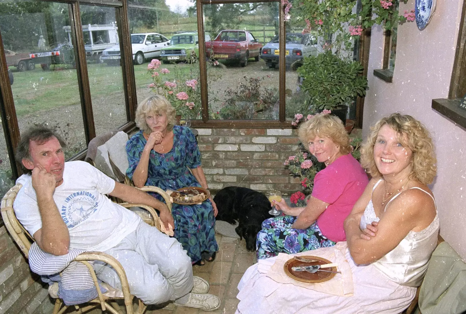 Hanging out in the conservatory, from A Bike Ride to Redgrave, Suffolk - 11th August 1990