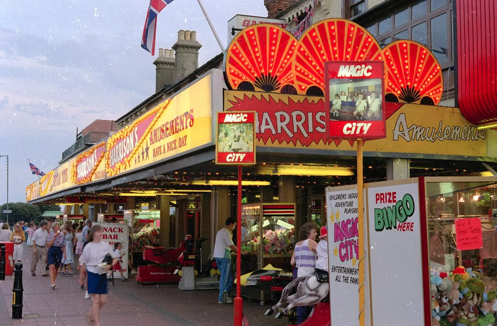 Harrisons' amusements in Clacton, from Printec Karl's Birthday, and Clacton Pier With Steve-O, Weybread and Essex - 22nd August 1990