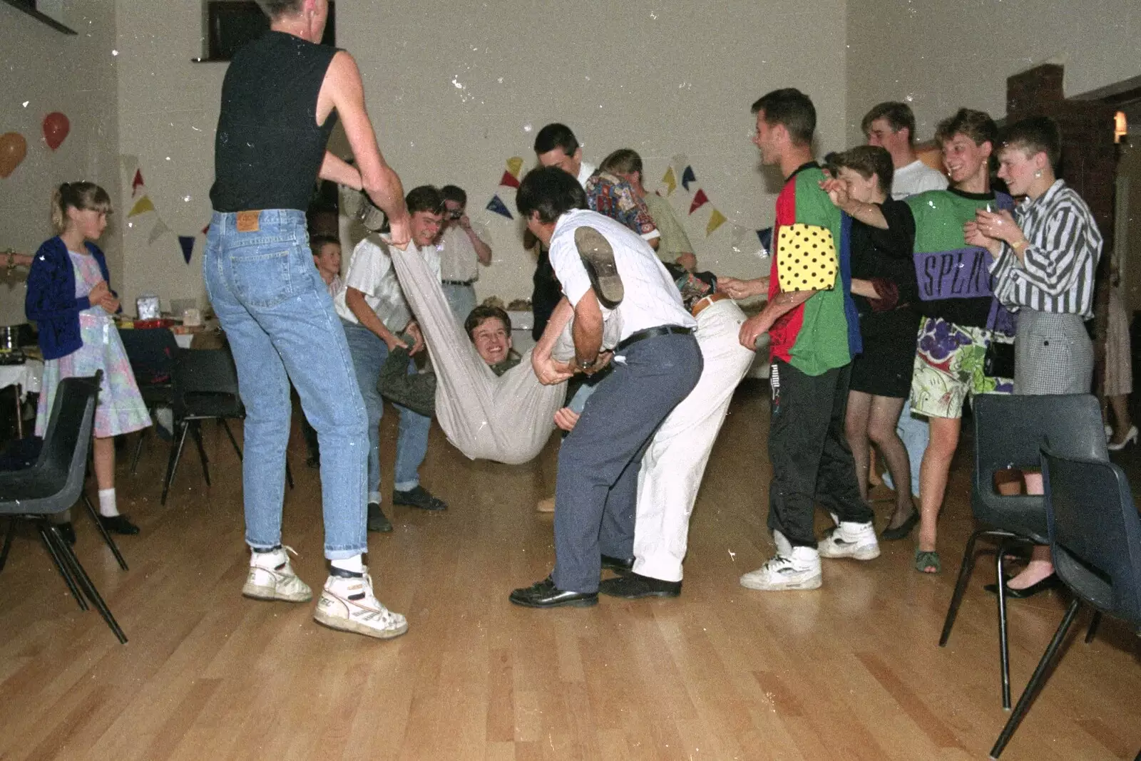 Karl gets the bumps, from Printec Karl's Birthday, and Clacton Pier With Steve-O, Weybread and Essex - 22nd August 1990