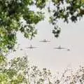 Three VC-10 tankers, with escort, A Trip to Sean's, and a Battle of Britain Flypast, Farnborough, Suffolk and London - 15th September 1990