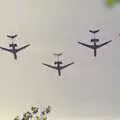 Three VC10 tankers fly past the Mall, A Trip to Sean's, and a Battle of Britain Flypast, Farnborough, Suffolk and London - 15th September 1990