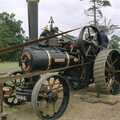 A nice black traction engine, The Henham Steam Fair, Henham, Suffolk - 19th September 1990