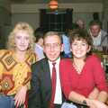 Kate, Adrian Lavall and Rachel, in the Railway Tavern, Croquet, and Printec at the Railway Tavern, Stuston and Diss - 30th September 1990