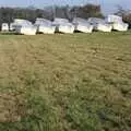 Fibre-glass boats in a Redgrave field, The Old Redgrave Petrol Station, and some Hand Bells, Suffolk and Long Stratton - 8th October 1990