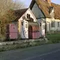 The derelict Redgrave Petrol Station, The Old Redgrave Petrol Station, and some Hand Bells, Suffolk and Long Stratton - 8th October 1990