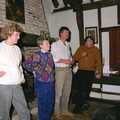 Standing around in the dining room, The Old Redgrave Petrol Station, and some Hand Bells, Suffolk and Long Stratton - 8th October 1990