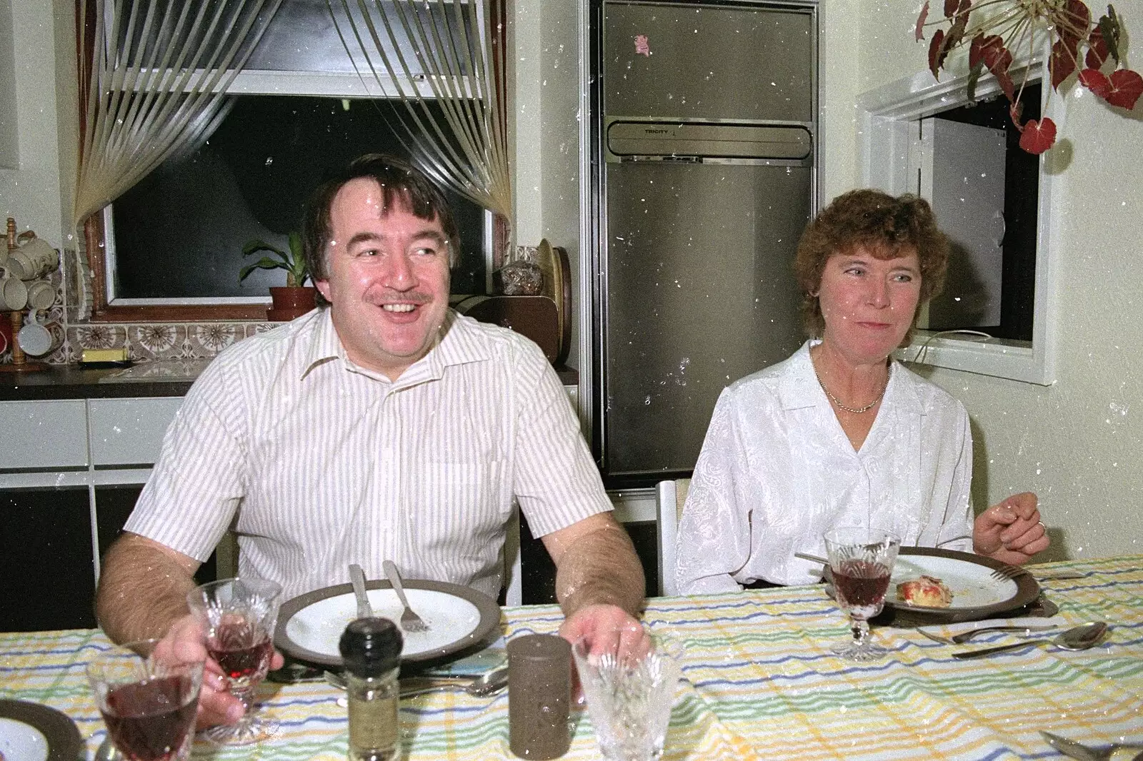 David and Brenda, from The Old Redgrave Petrol Station, and some Hand Bells, Suffolk and Long Stratton - 8th October 1990