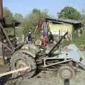 The part-pressed apple stack is allowed to juice, The Annual Cider Making Event, Stuston, Suffolk - 11th October 1990