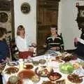 A little post-cider lunch, The Annual Cider Making Event, Stuston, Suffolk - 11th October 1990