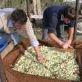 The cheese is levelled , The Annual Cider Making Event, Stuston, Suffolk - 11th October 1990