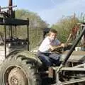 Nosher sits on Winnie, The Annual Cider Making Event, Stuston, Suffolk - 11th October 1990