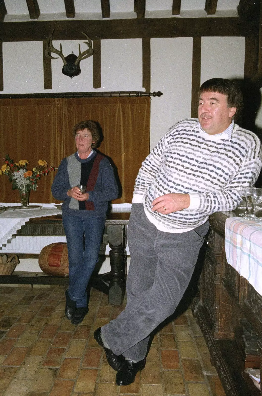 Brenda and Corky, from Bonfire Night, Stuston, Suffolk - 5th November 1990