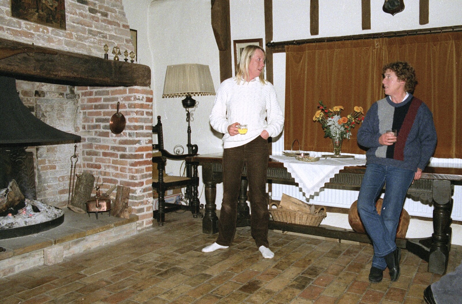 Mad Sue chats from Bonfire Night, Stuston, Suffolk - 5th November 1990