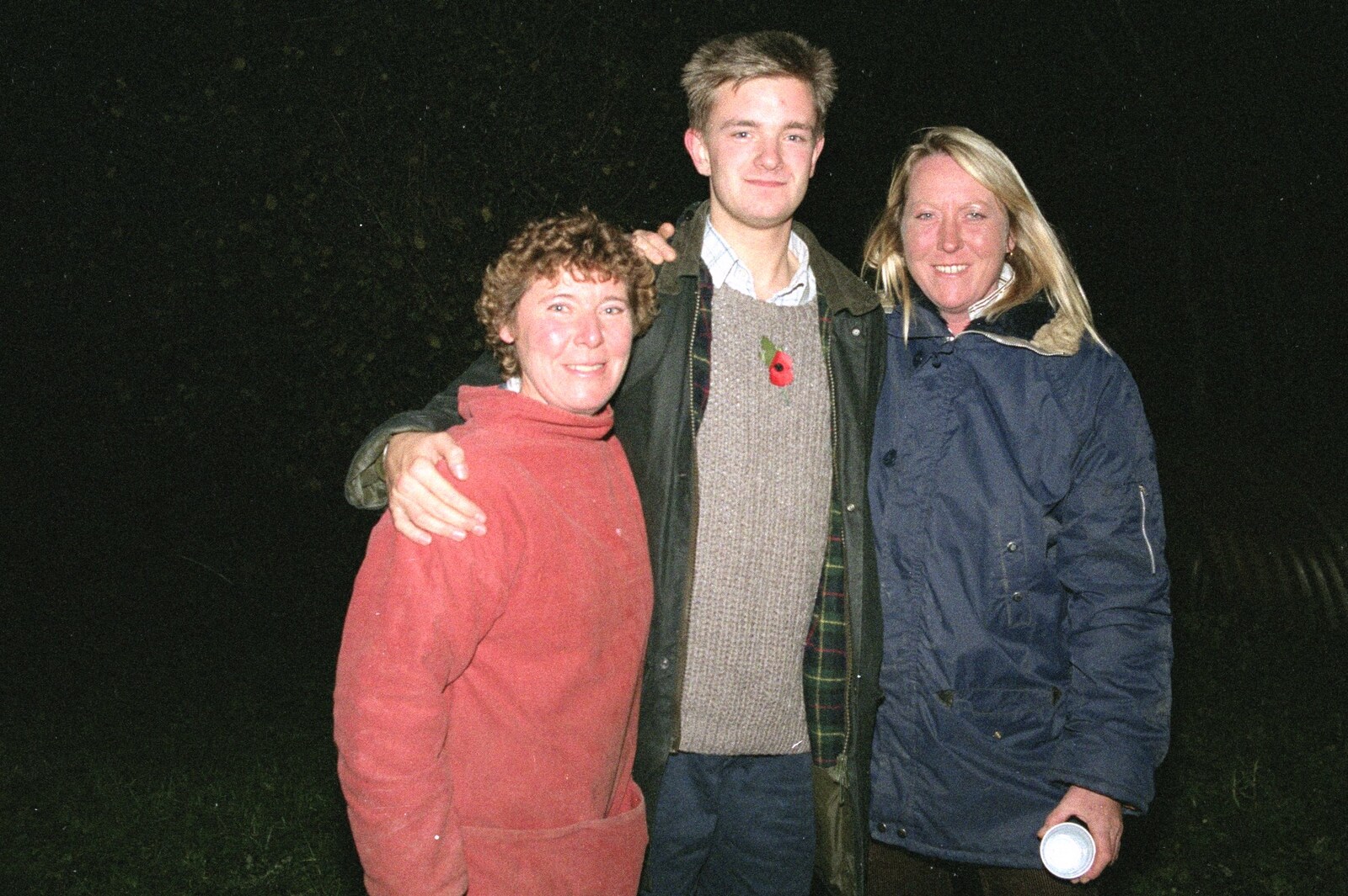 Brenda, Nosher and Mad Sue again from Bonfire Night, Stuston, Suffolk - 5th November 1990
