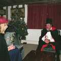Geoff chats to Janet, Carol Singing and Late Night Shopping, Stuston, Diss and Harleston, Norfolk - 16th December 1990