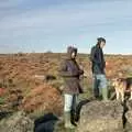 Walking Marty the dog on Dartmoor, Totnes Pre-Christmas, Devon - 19th December 1990