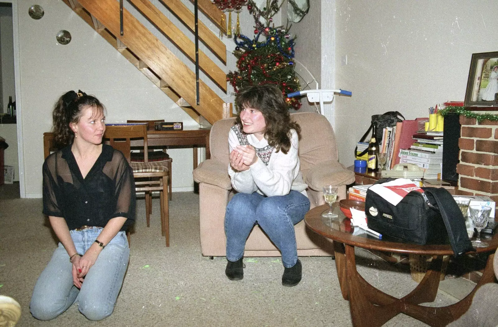 Angela chats, from Totnes Pre-Christmas, Devon - 19th December 1990