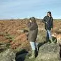 Angela takes a photo on Dartmoor, Totnes Pre-Christmas, Devon - 19th December 1990