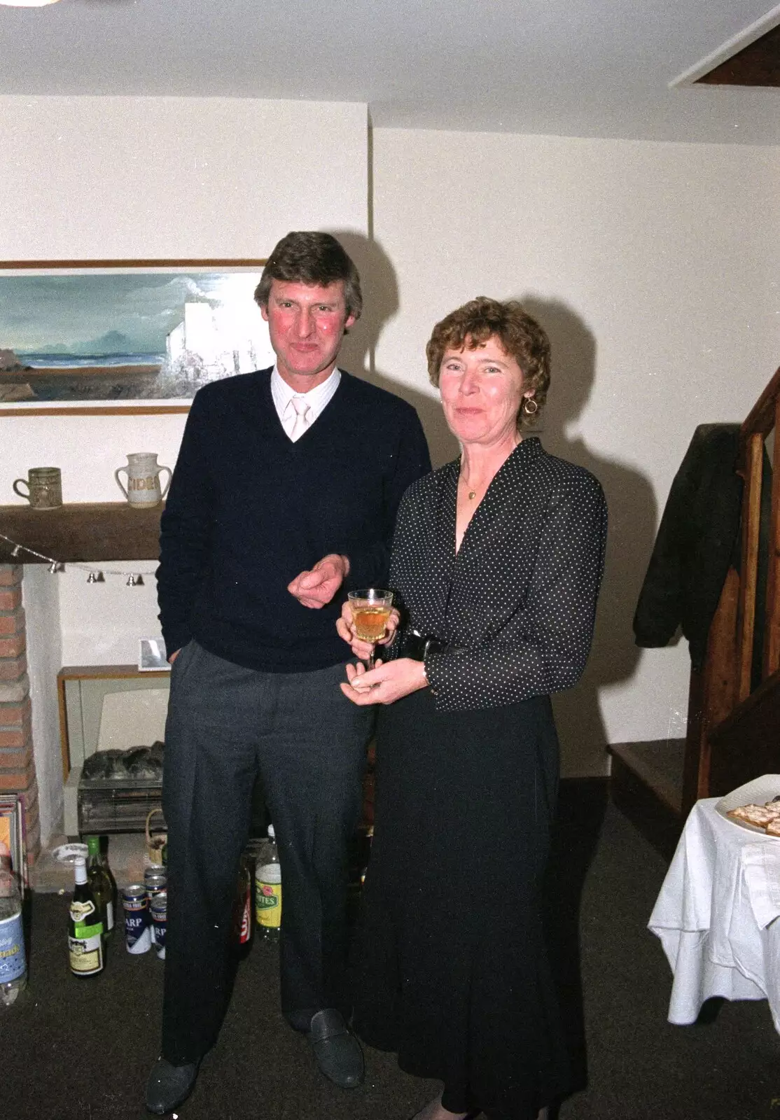 Geoff and Brenda, from Pre-Christmas Dinner and a Next-Door Do, Stuston, Suffolk - 20th December 1990