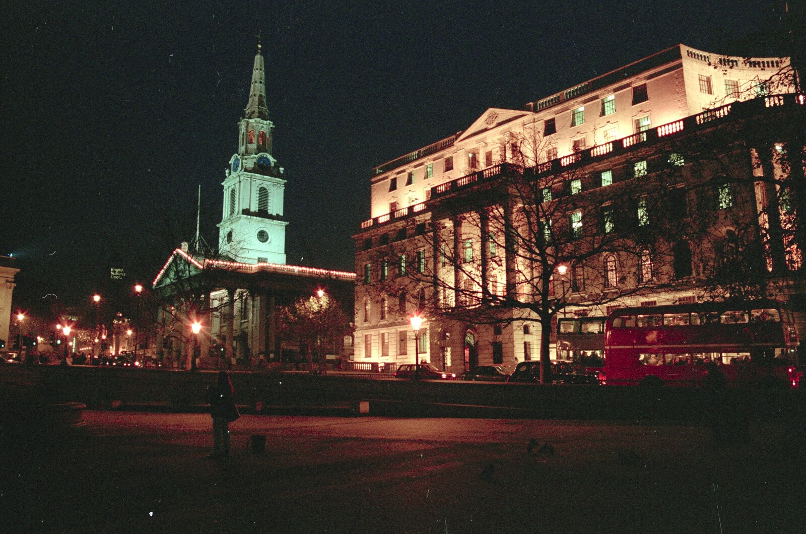 The church of St. Martin in the Fields, London from Pre-Christmas Dinner and a Next-Door Do, Stuston, Suffolk - 20th December 1990