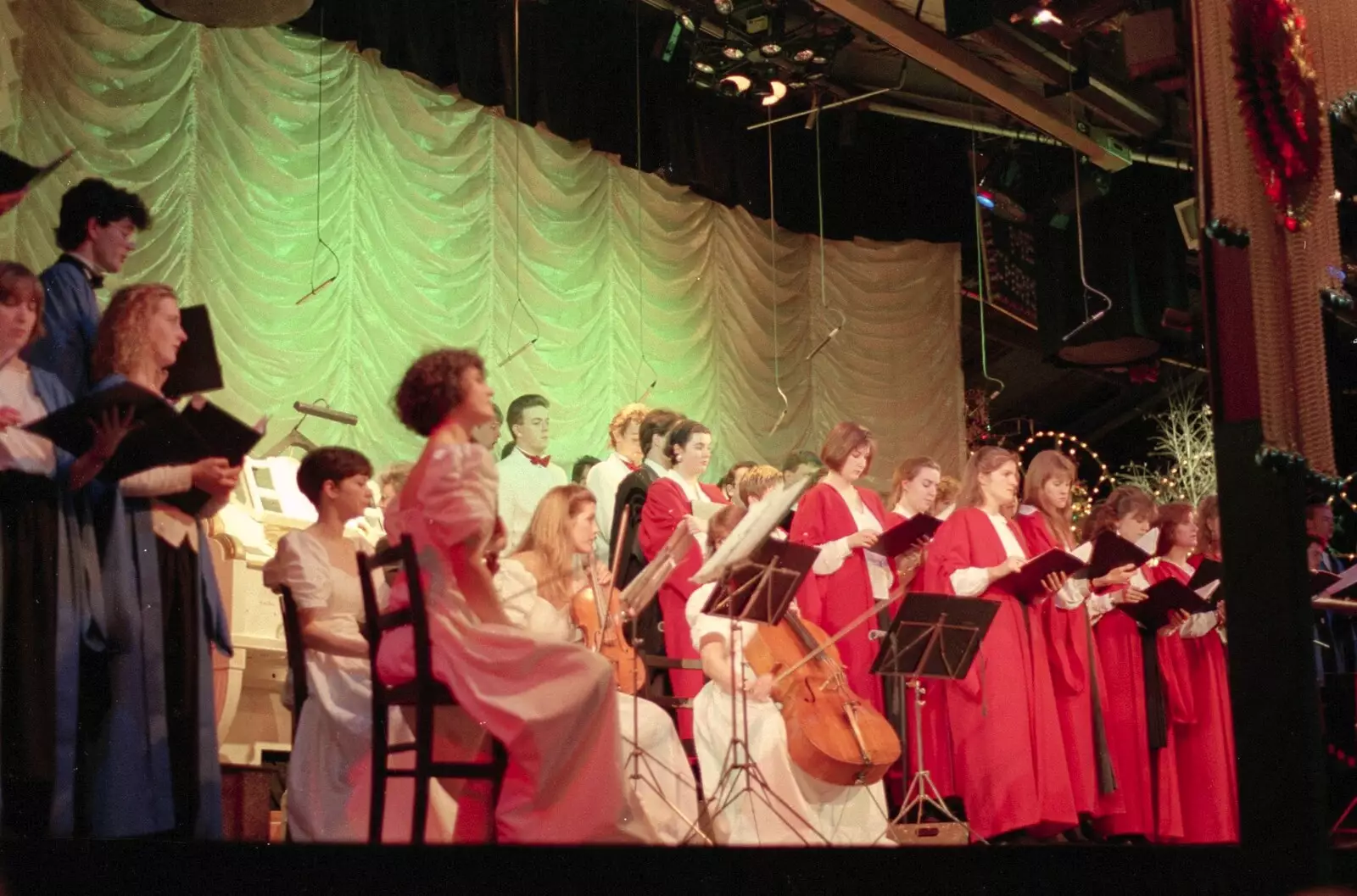 A musical moment at Thursford, from Pre-Christmas Dinner and a Next-Door Do, Stuston, Suffolk - 20th December 1990