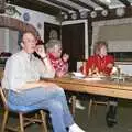 'Kipper' John looks less than impressed, Printec's Christmas Dinner, Harleston, Norfolk - 22nd December 1990