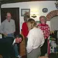 Geoff checks something out, Printec's Christmas Dinner, Harleston, Norfolk - 22nd December 1990