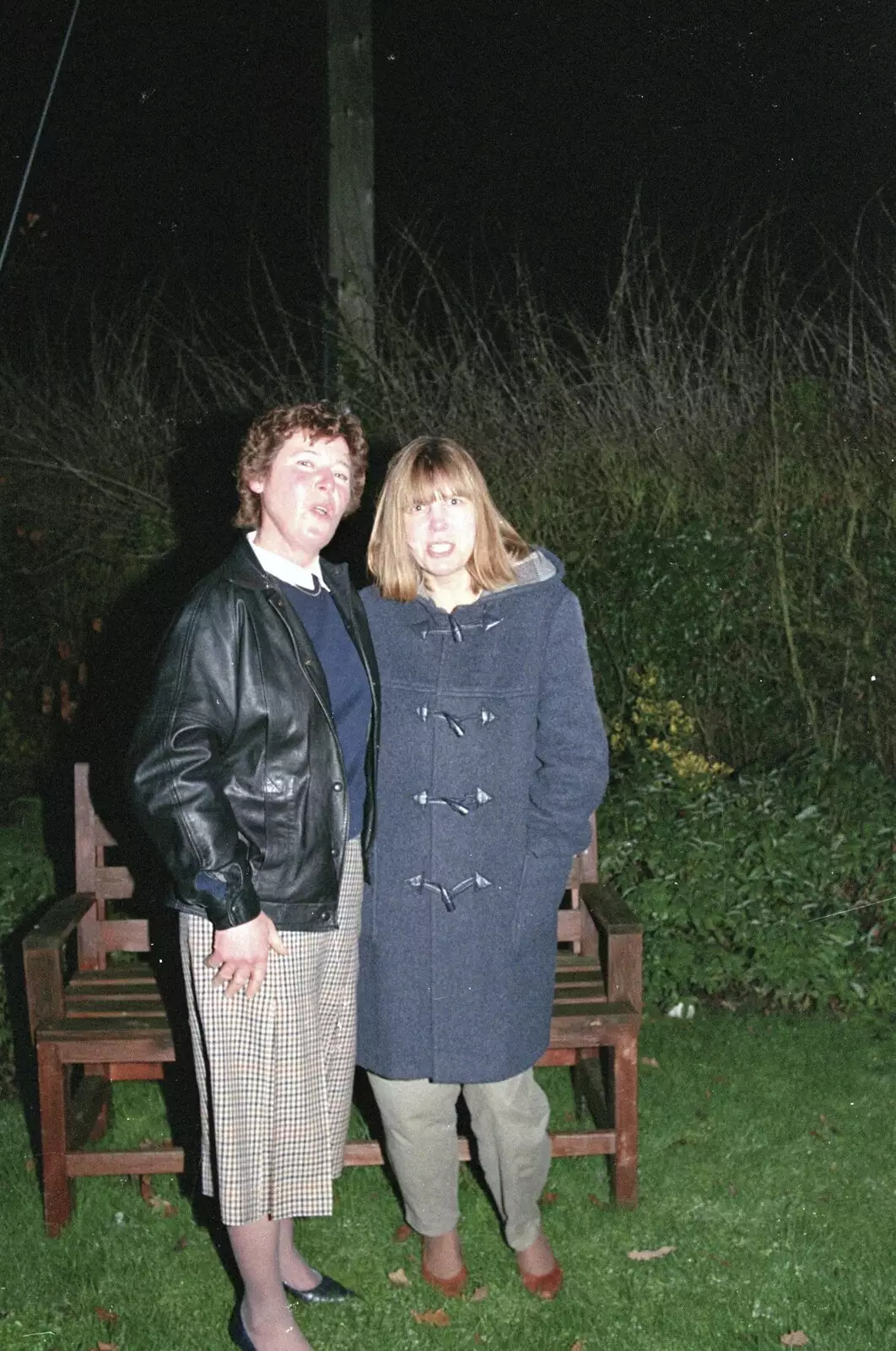 Brenda and Janet, from Printec's Christmas Dinner, Harleston, Norfolk - 22nd December 1990