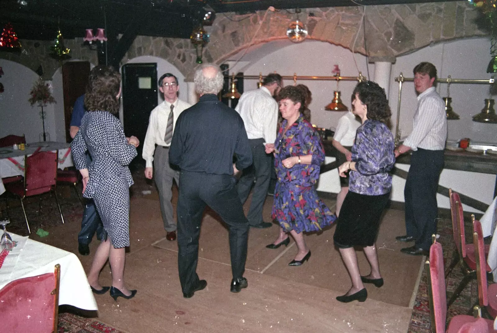 Howard Vyse busts a move, from Printec's Christmas Dinner, Harleston, Norfolk - 22nd December 1990