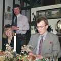 Geoff roams around, Christmas Dinner with Geoff and Brenda, Stuston, Suffolk - 25th December 1990