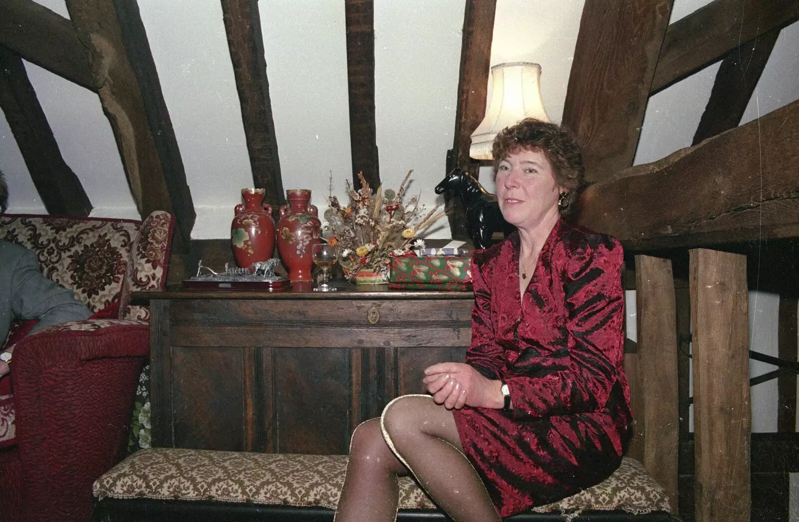 Brenda, from Christmas Dinner with Geoff and Brenda, Stuston, Suffolk - 25th December 1990