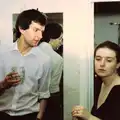 Party guests, New Year's Eve at Phil's, Hordle, Hampshire - 31st December 1990
