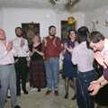 A round of applause, New Year's Eve at Phil's, Hordle, Hampshire - 31st December 1990